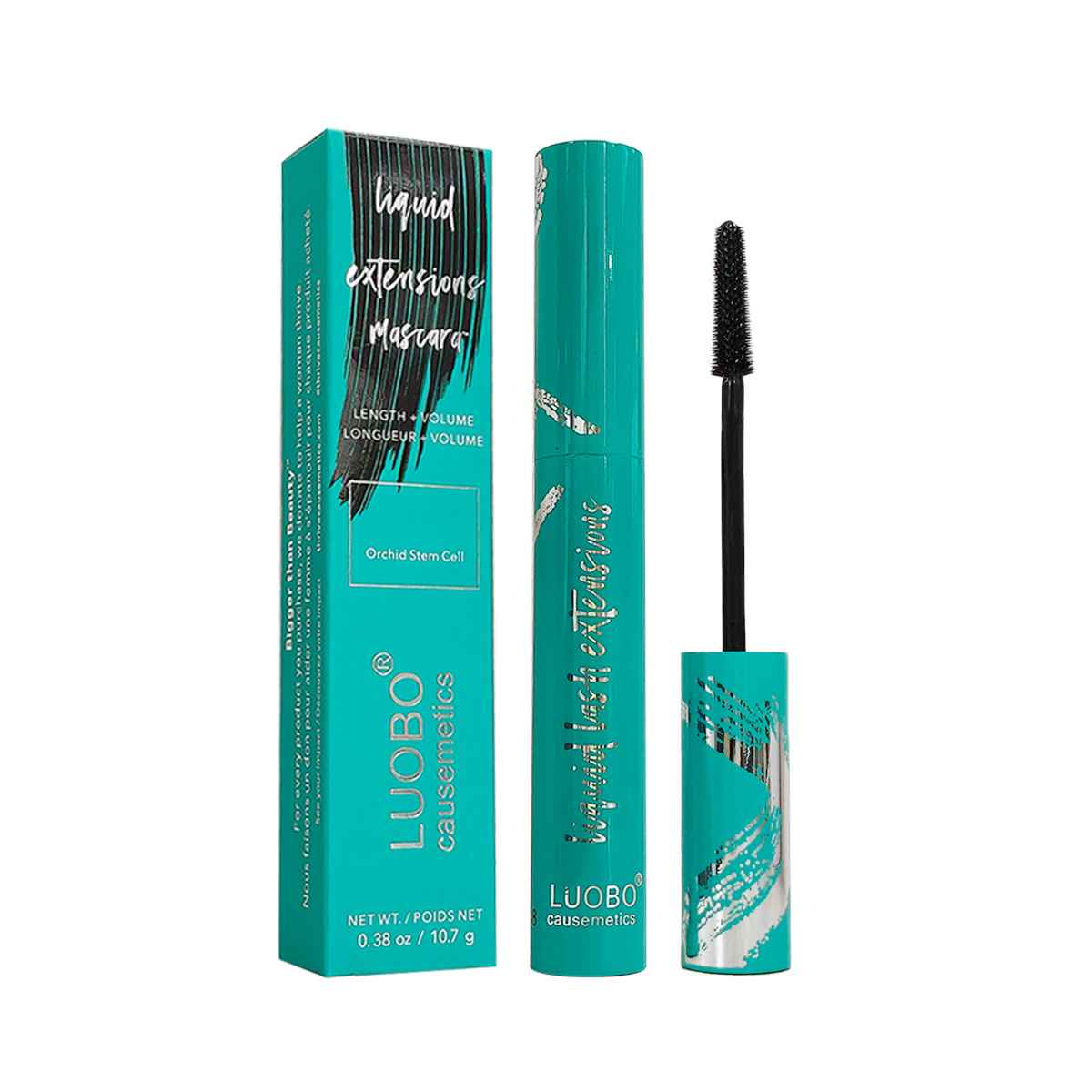 Green Box Mascara, Water-Removable, Long-Lasting, Smudge-Proof, Volumizing &amp; Lengthening, Waterproof, for Lash Enhancement - MODALIFE