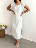 Sleeveless slim fit dress for women
