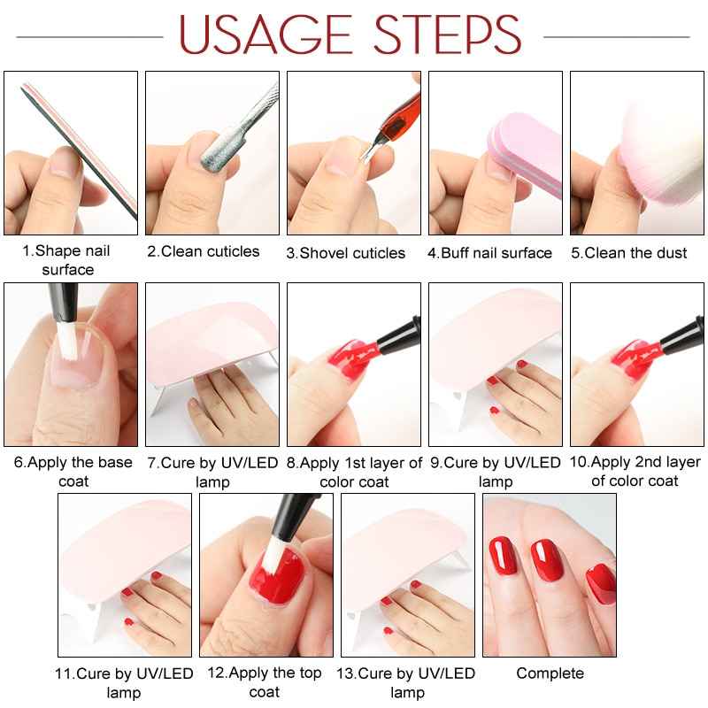 Art Manicure Venalisa 60 Colors Soak Off Enamel Convenience Clean Nail Glue Pen - MODALIFE