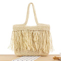 Beach Resort Chic: Handwoven Tassel Bag - Stylish, Spacious, and Versatile Crossbody Bag - MODALIFE
