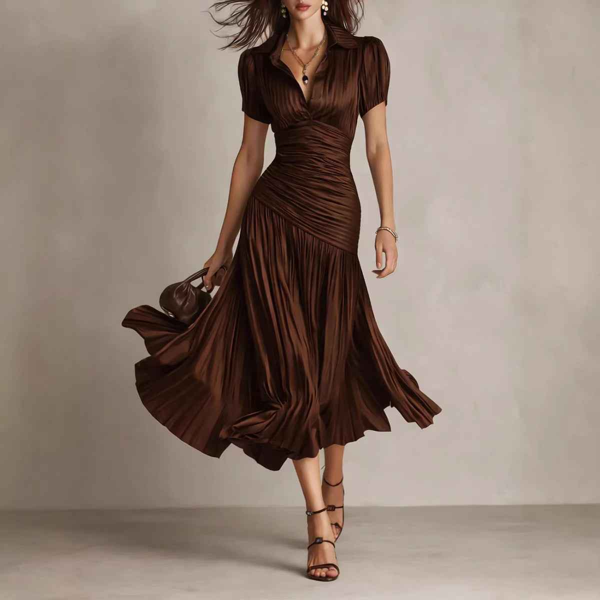 Striped patchwork dress - MODALIFE