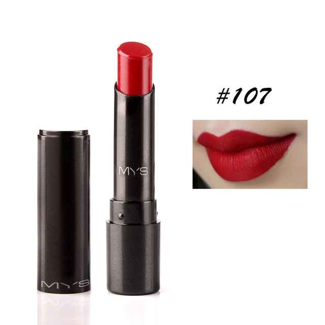 MYS Brand Beauty Matte Lipstick Long Lasting Tint Lips Cosmetics Lipgloss Maquiagem Makeup Red Batom - MODALIFE