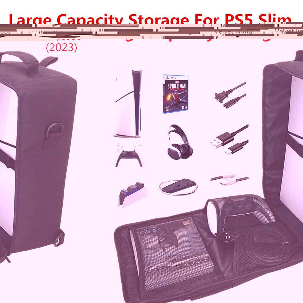New PS5 SLIM Host Storage Bag Suitable for Digital Version Optical Drive Version Bag PS5 SLIM Backpack - MODALIFE
