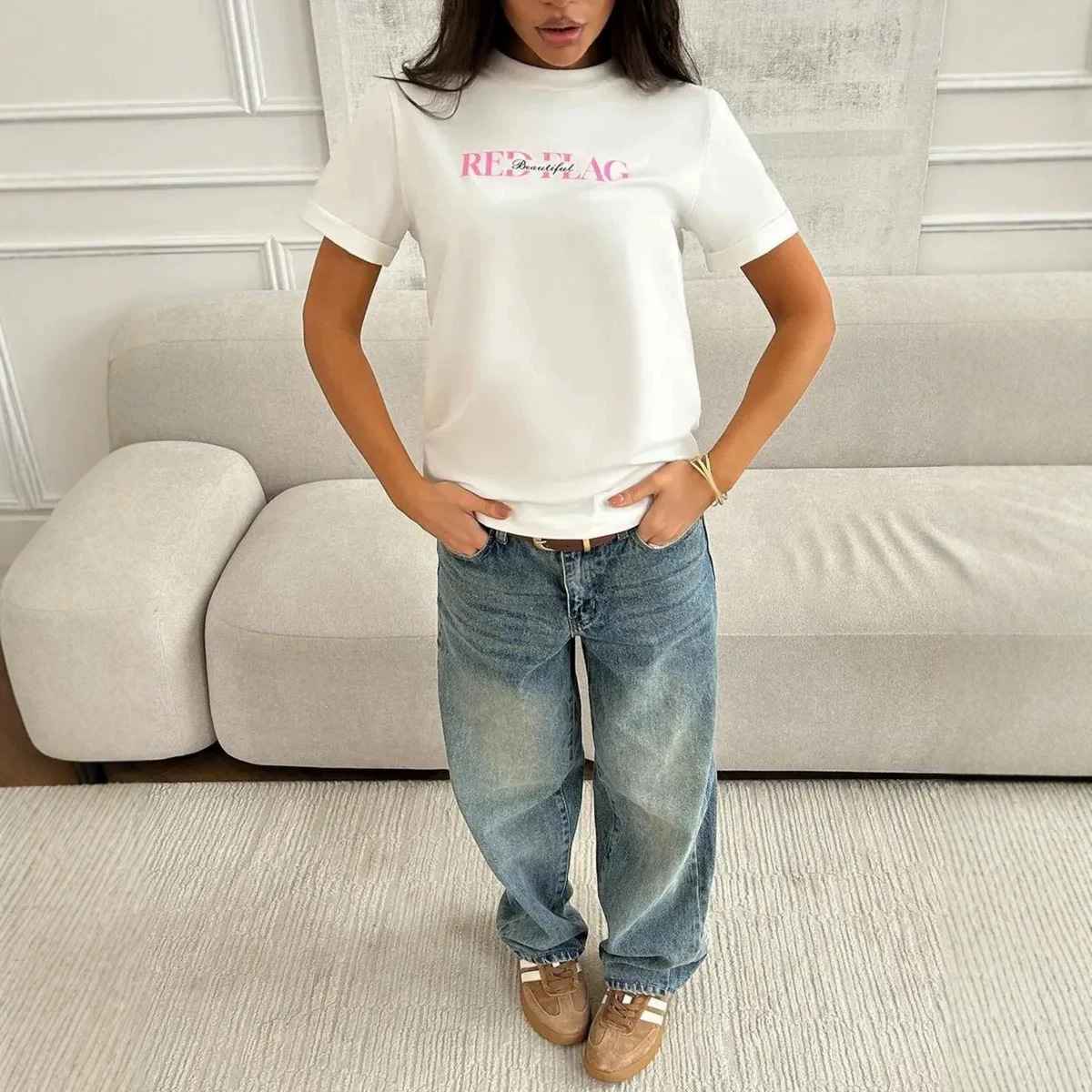 Loose round neck top for women - MODALIFE