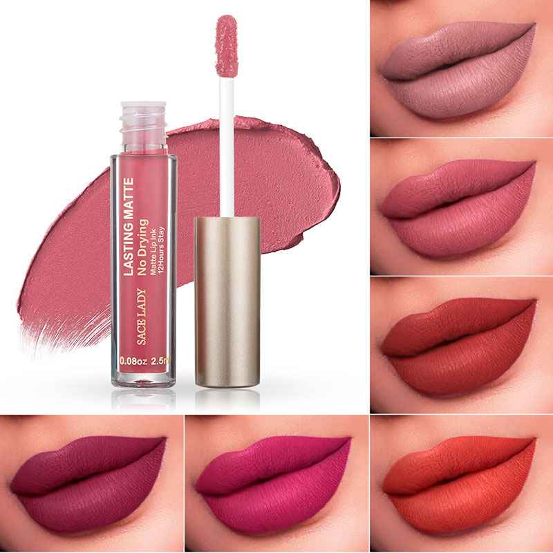 Make Up Waterproof Nude Lipstick Long Lasting Liquid Matte Lipstick Kit Lip Gloss Cosmetics Lipgloss Lip Makeup - MODALIFE
