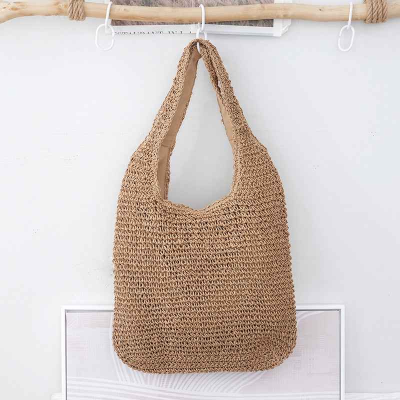 Handheld Bag Everyday Commute Versatile Woven Bag Vacation Shoulder Bag