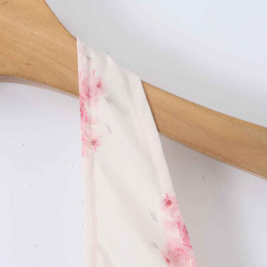 Rose medium long neck hanging sun dress