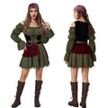Halloween Adult Medieval Vintage Women's Pirate Cosplay Caribbean Pirate Stage Costume - MODALIFE