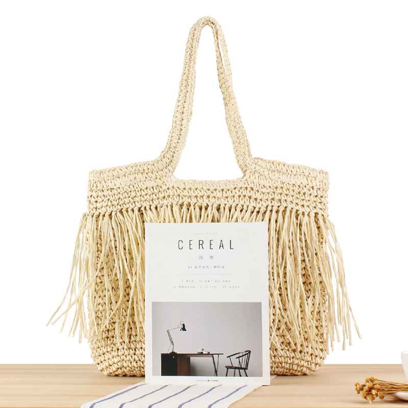 Beach Resort Chic: Handwoven Tassel Bag - Stylish, Spacious, and Versatile Crossbody Bag - MODALIFE