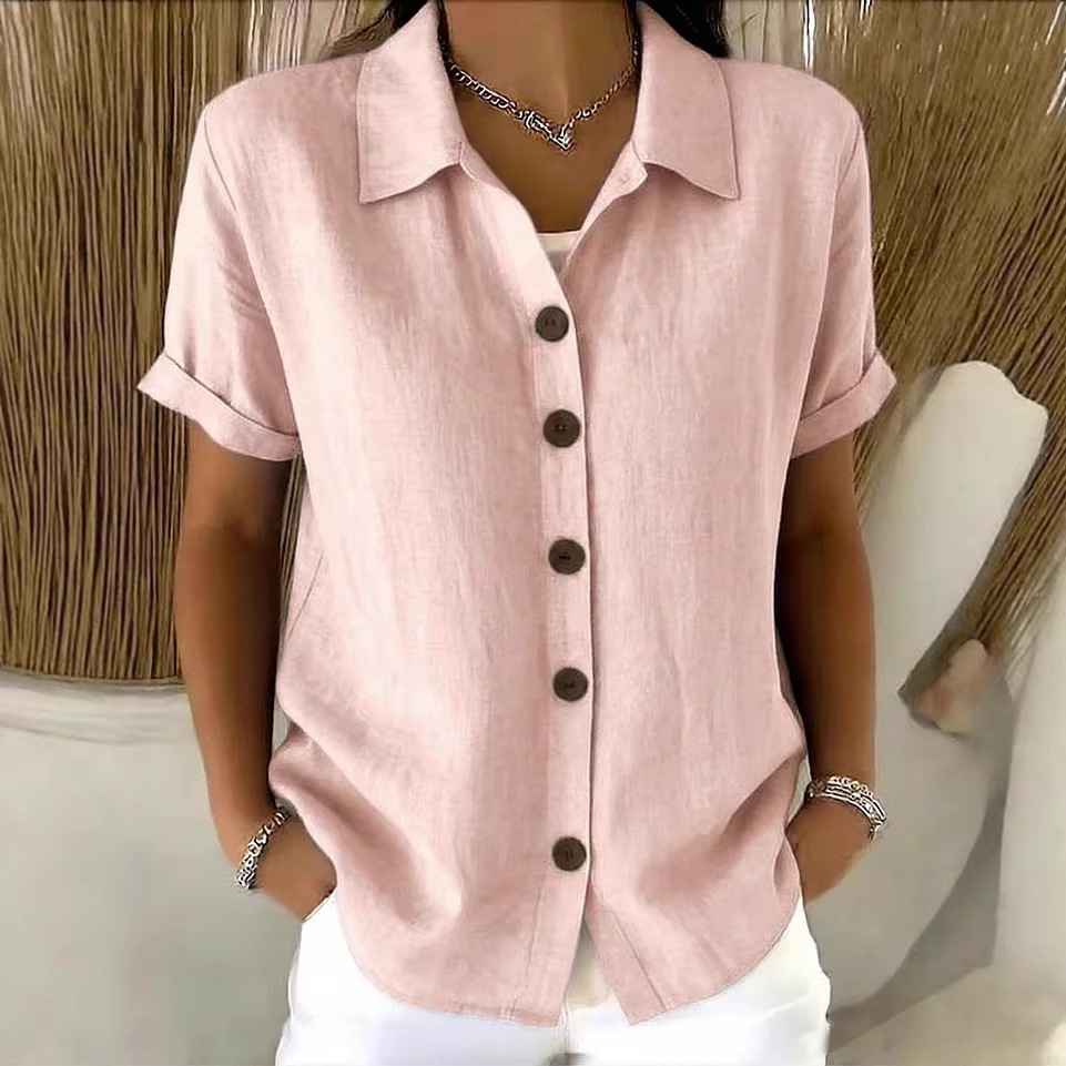 Collar short sleeved top - MODALIFE