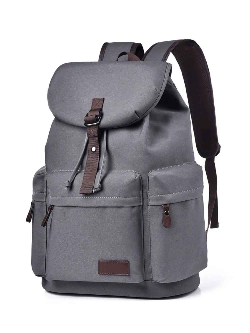 Multi Pockets Adjustable Strap Canvas Backpack Bag - MODALIFE