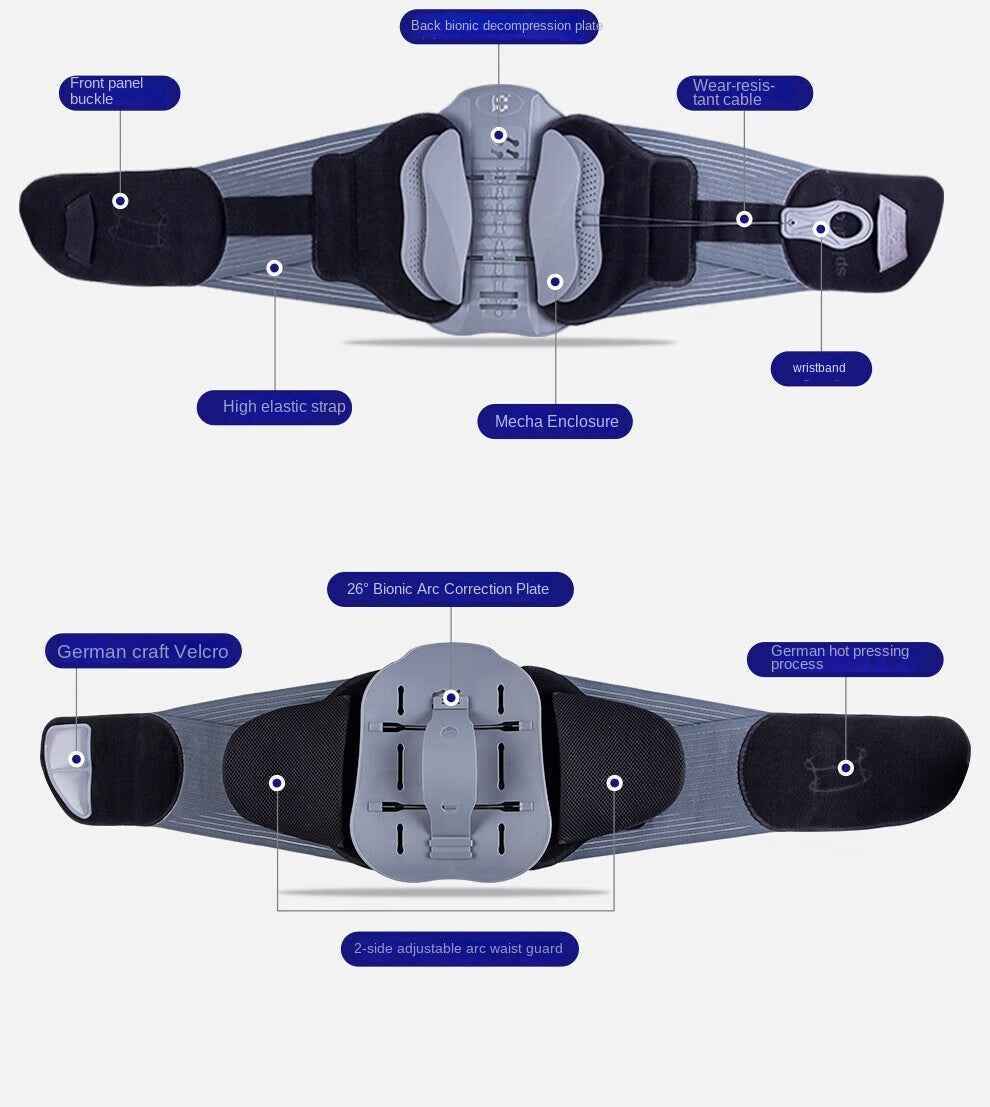 Medical Lumbar Support Belt for Herniated Disc, Lumbar Muscle Strain, Post-Surgery Recovery, Spinal Stabilization and Back Brace
