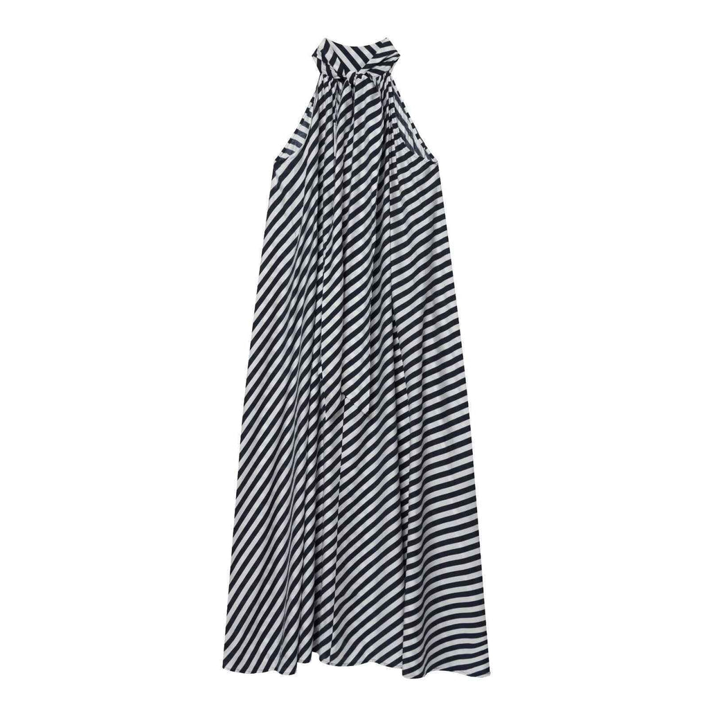 Lace up design A-line dress