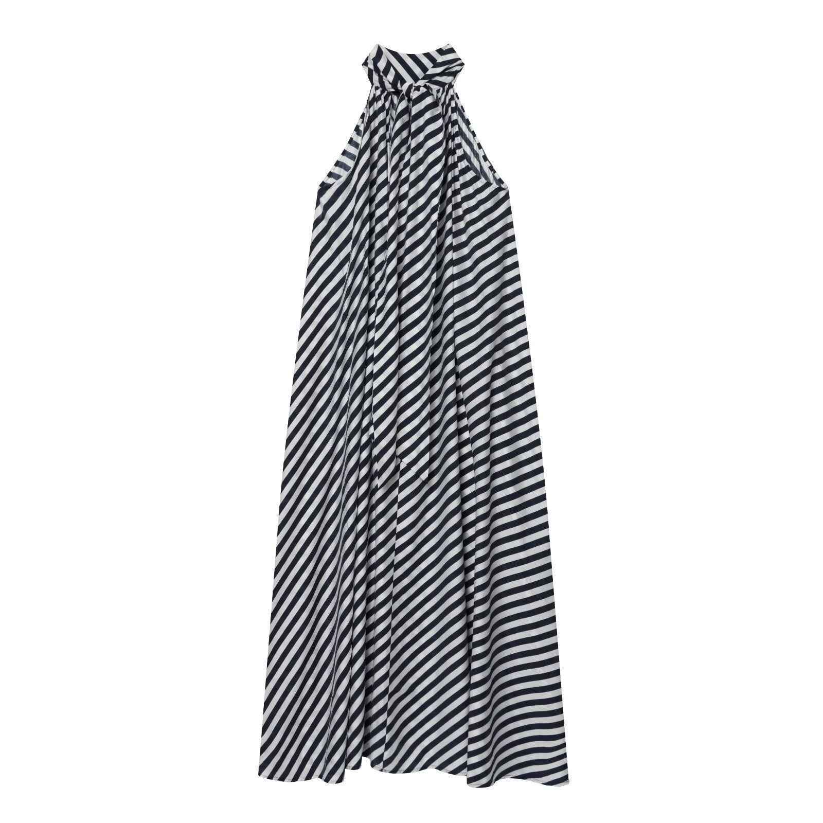 Lace up design A-line dress