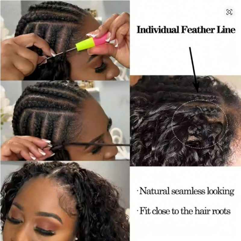 Crochet Hair Extensions Human Hair Feather Weave - MODALIFE
