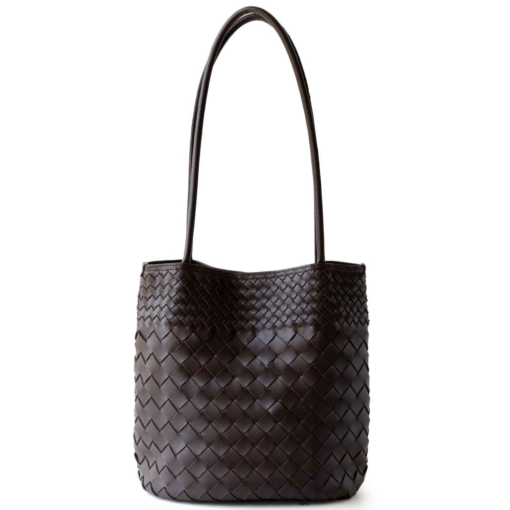 Woven bucket bag single shoulder women's bag - MODALIFE