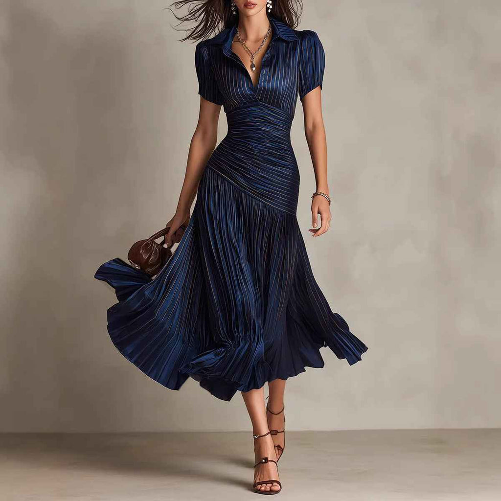 Striped patchwork dress - MODALIFE