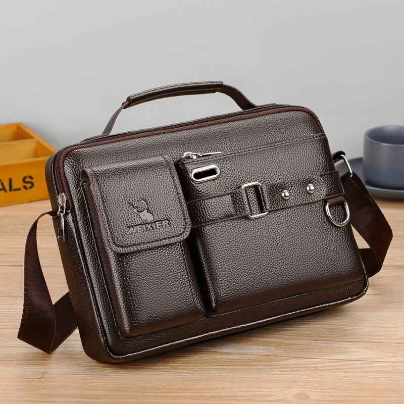 One Shoulder Bag Men's Cross Shoulder Bag Casual Handbag Business One Shoulder Cross Body Bag Men's Satchel Design Hanging Bag - MODALIFE