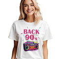 Round neck loose short sleeved top for women