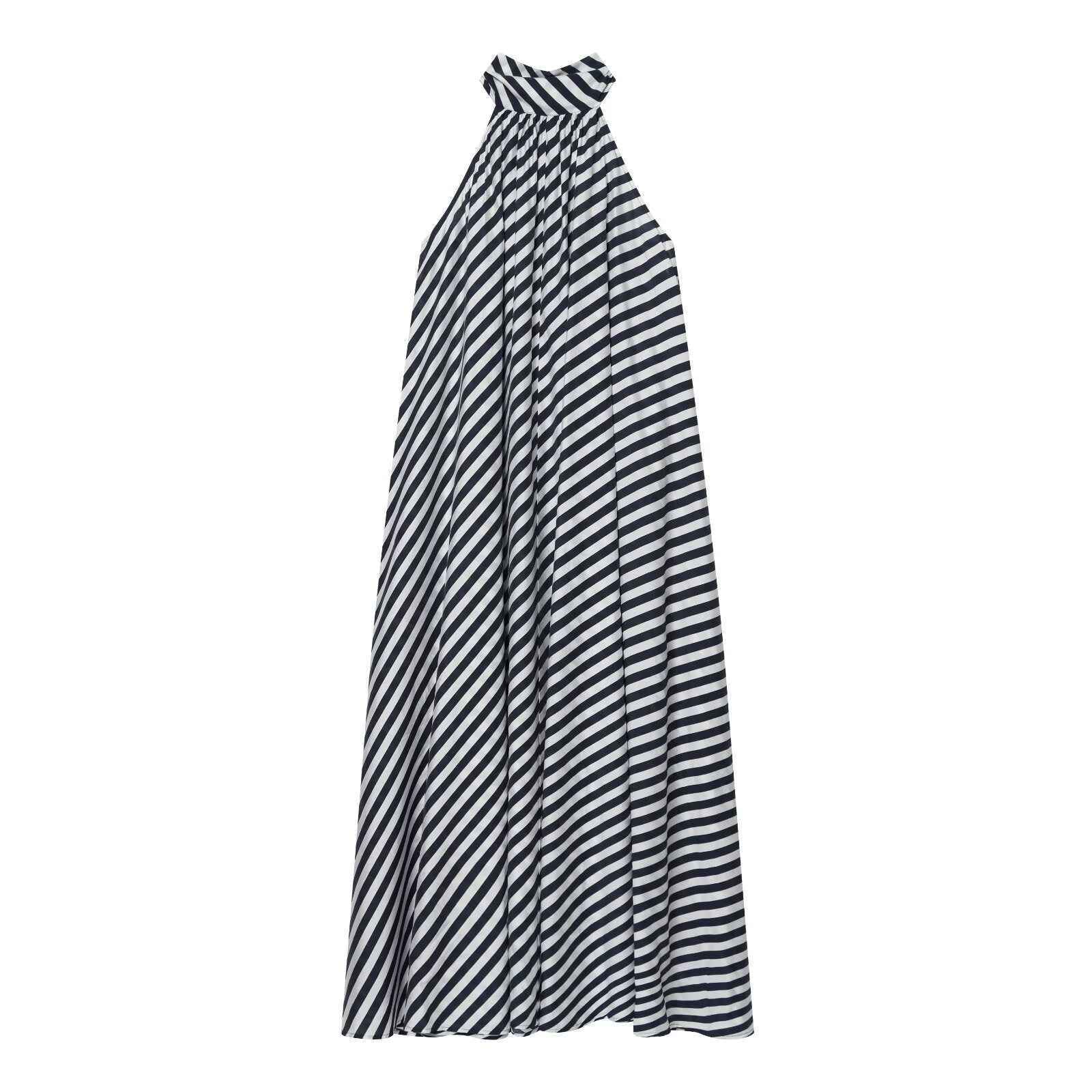 Lace up design A-line dress