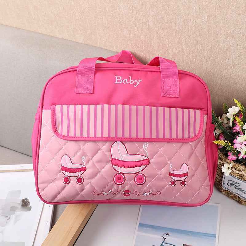 Horizontal school bag new Oxford cloth trend shoulder bag casual diagonal bag