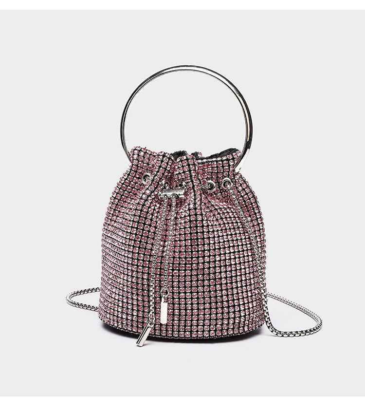 Diamond bucket bag for women