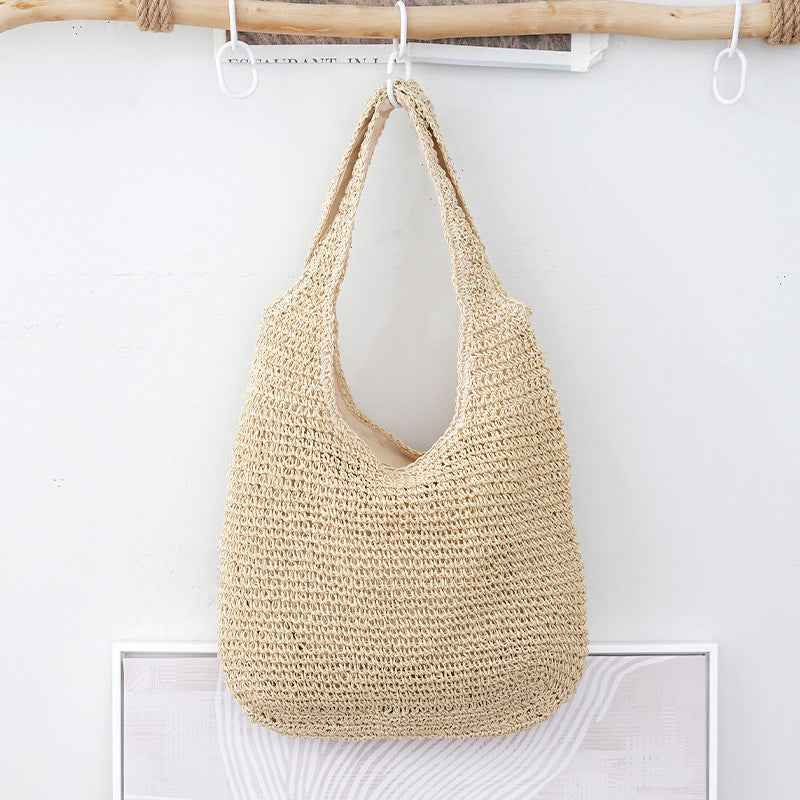 Handheld Bag Everyday Commute Versatile Woven Bag Vacation Shoulder Bag