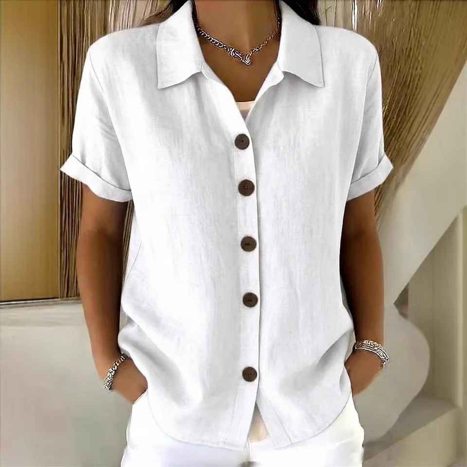 Collar short sleeved top - MODALIFE