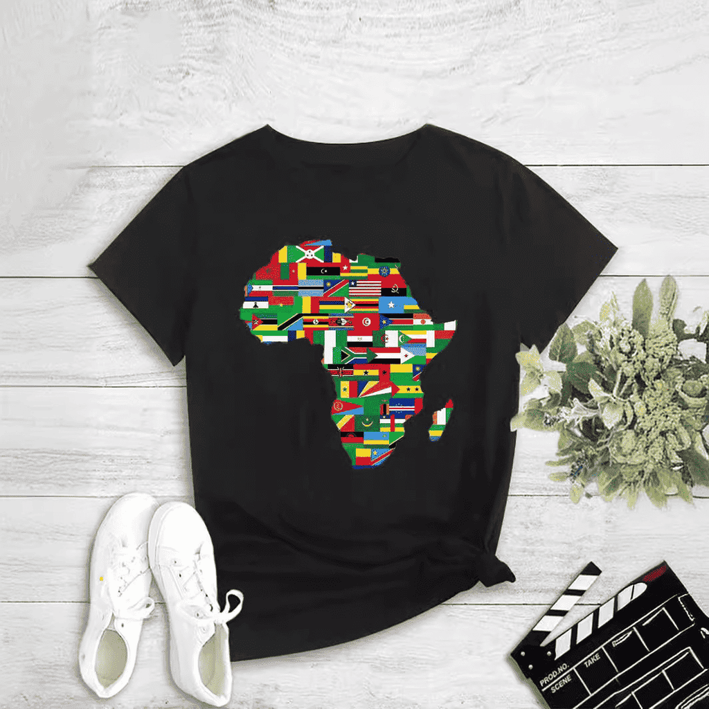 Fashion Women's Printed Round Neck Pullover T-Shirt - MODALIFE
