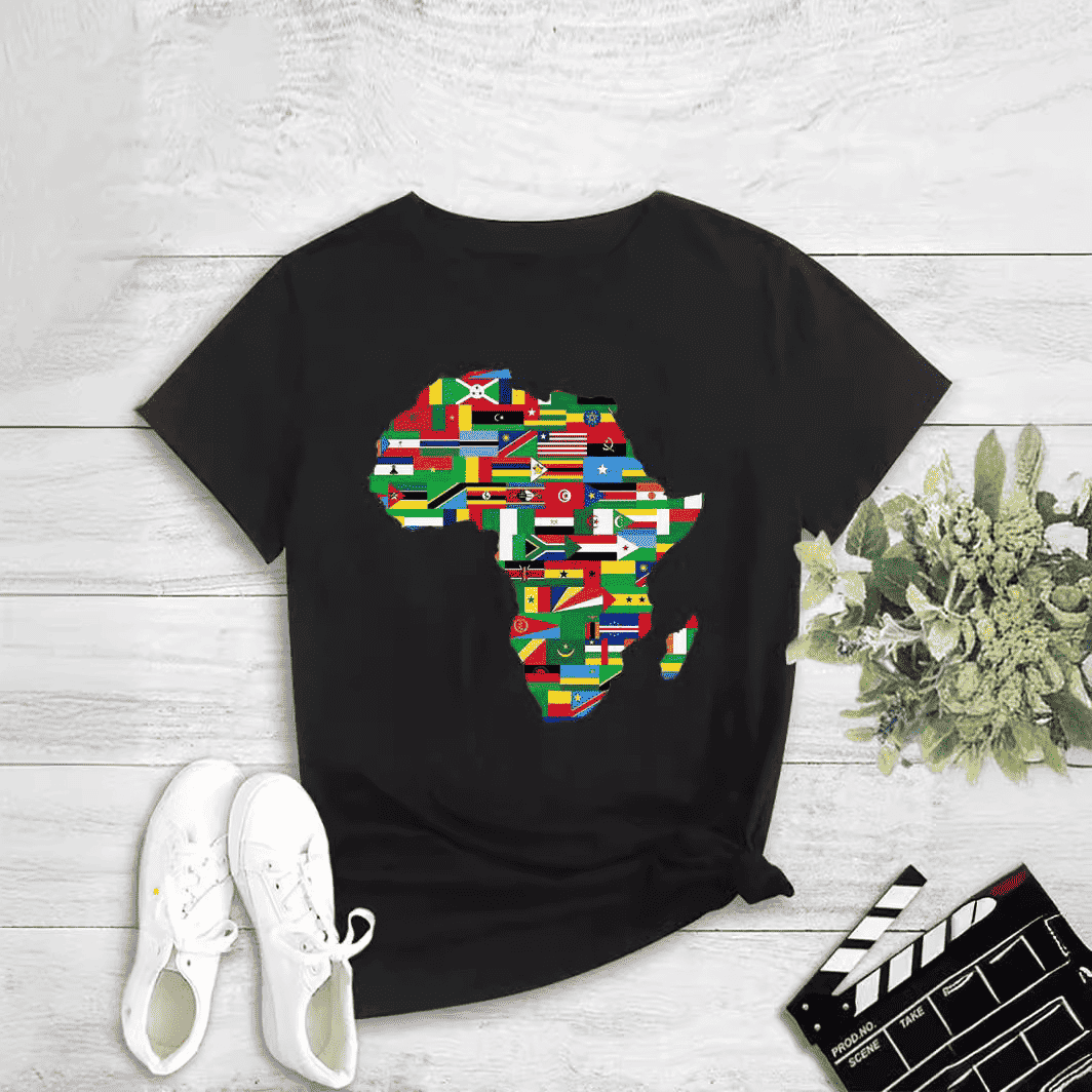 Fashion Women's Printed Round Neck Pullover T-Shirt - MODALIFE