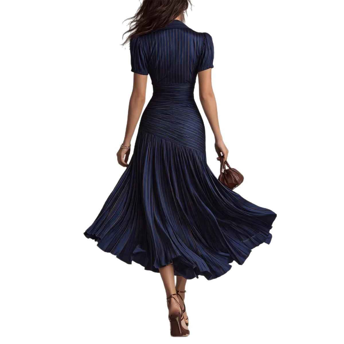 Striped patchwork dress - MODALIFE