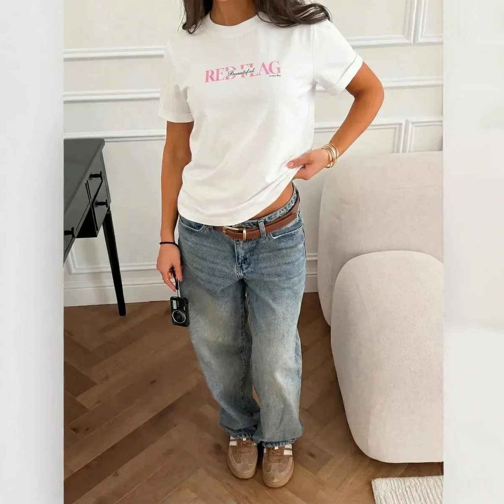 Loose round neck top for women - MODALIFE