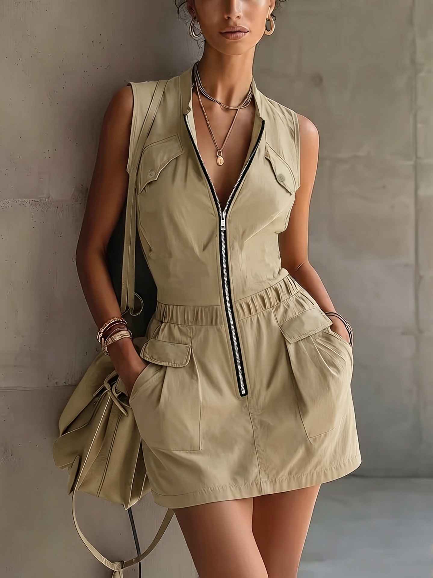 Sleeveless workwear dress - MODALIFE