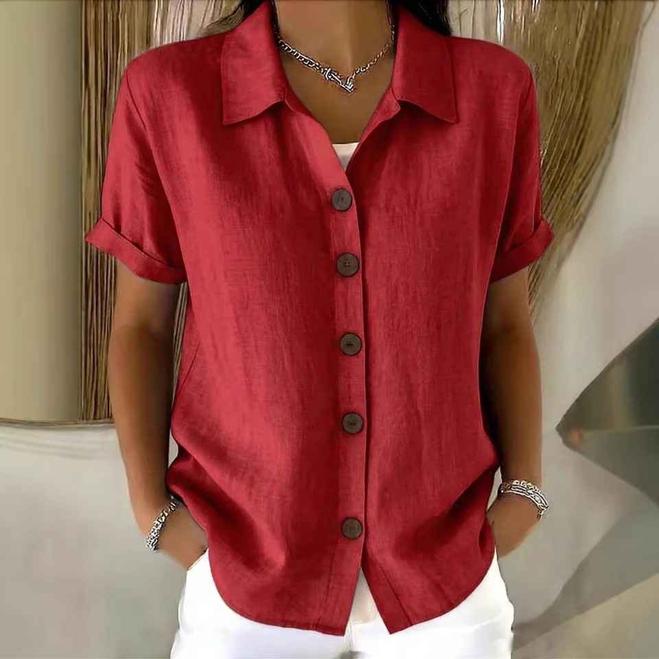 Collar short sleeved top - MODALIFE