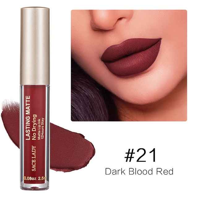 Make Up Waterproof Nude Lipstick Long Lasting Liquid Matte Lipstick Kit Lip Gloss Cosmetics Lipgloss Lip Makeup - MODALIFE