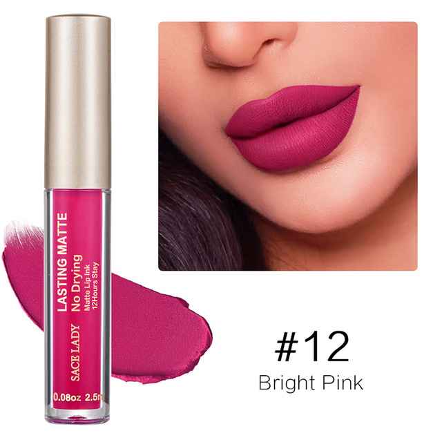 Make Up Waterproof Nude Lipstick Long Lasting Liquid Matte Lipstick Kit Lip Gloss Cosmetics Lipgloss Lip Makeup - MODALIFE