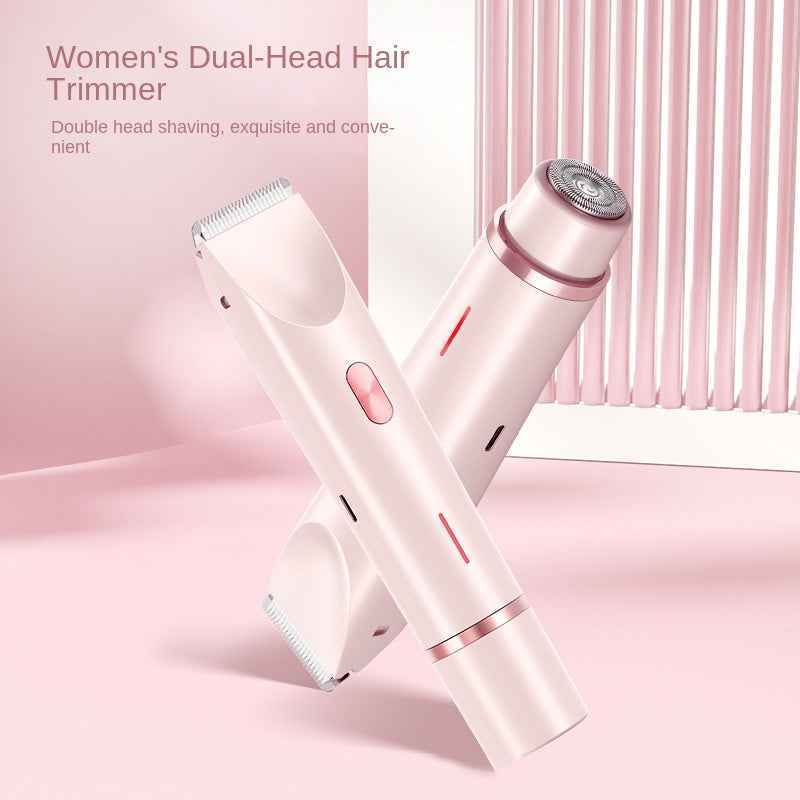 Women's Electric Hair Removal Shaver with Dual Heads