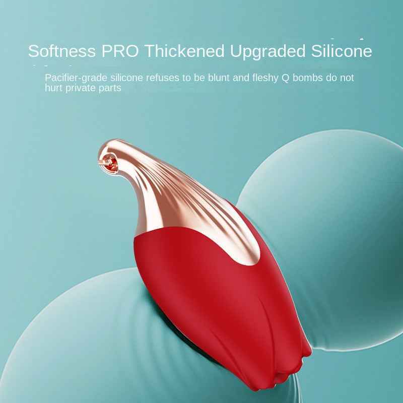 Popular Women's Rose Vibrator Adult Toy Rose Jewelry Necklace Vibrator Egg Adult Sex Toy