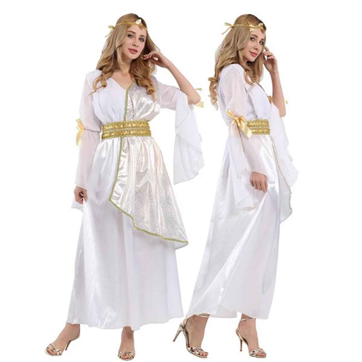 Halloween Adult Women's Costume Cosplay Sexy Greek Goddess Egyptian Queen Cleopatra Athena Queen - MODALIFE