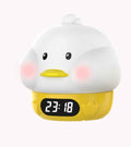Direct Duck Silicone Alarm Clock, Tap Light Ambience Night Light, Breastfeeding Night Wake-Up Cartoon Tap Light Alarm Clock