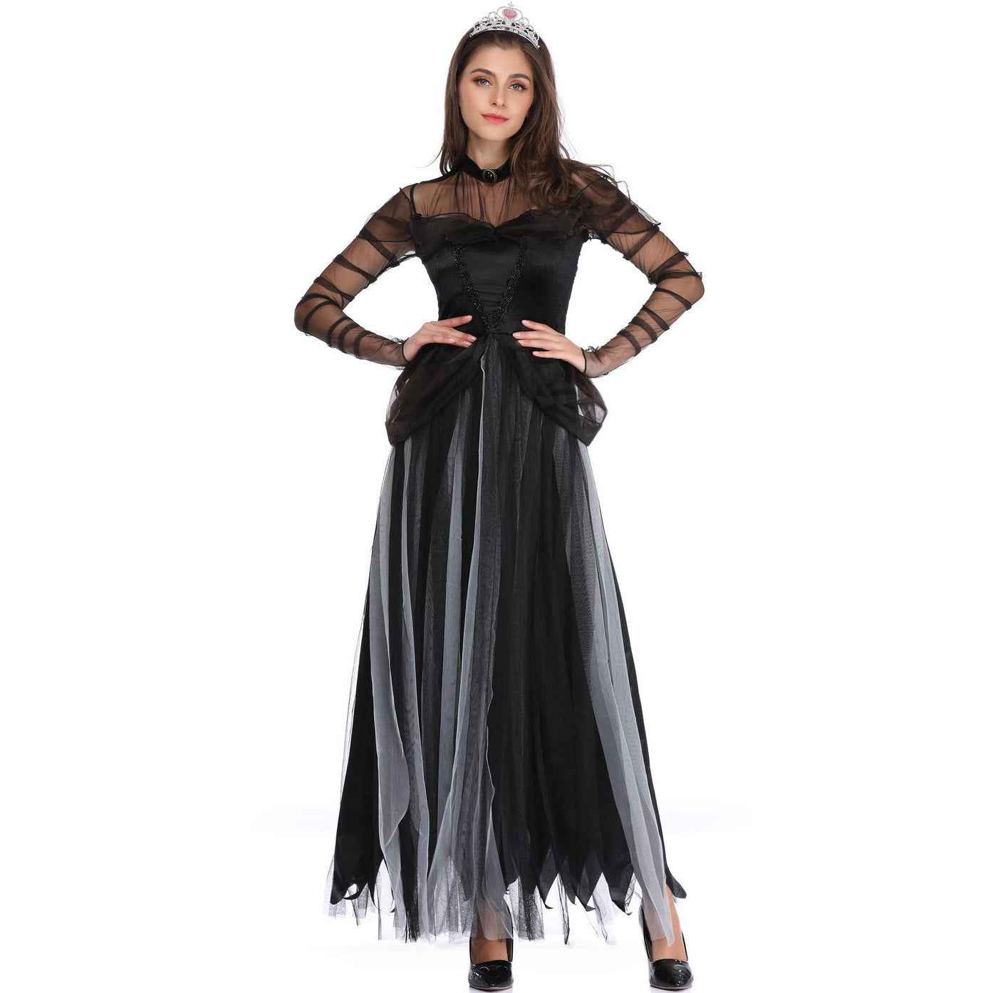 Zombie Ghost Bride Halloween Costume COS Hell Princess Dress Stage Performance Dress - MODALIFE