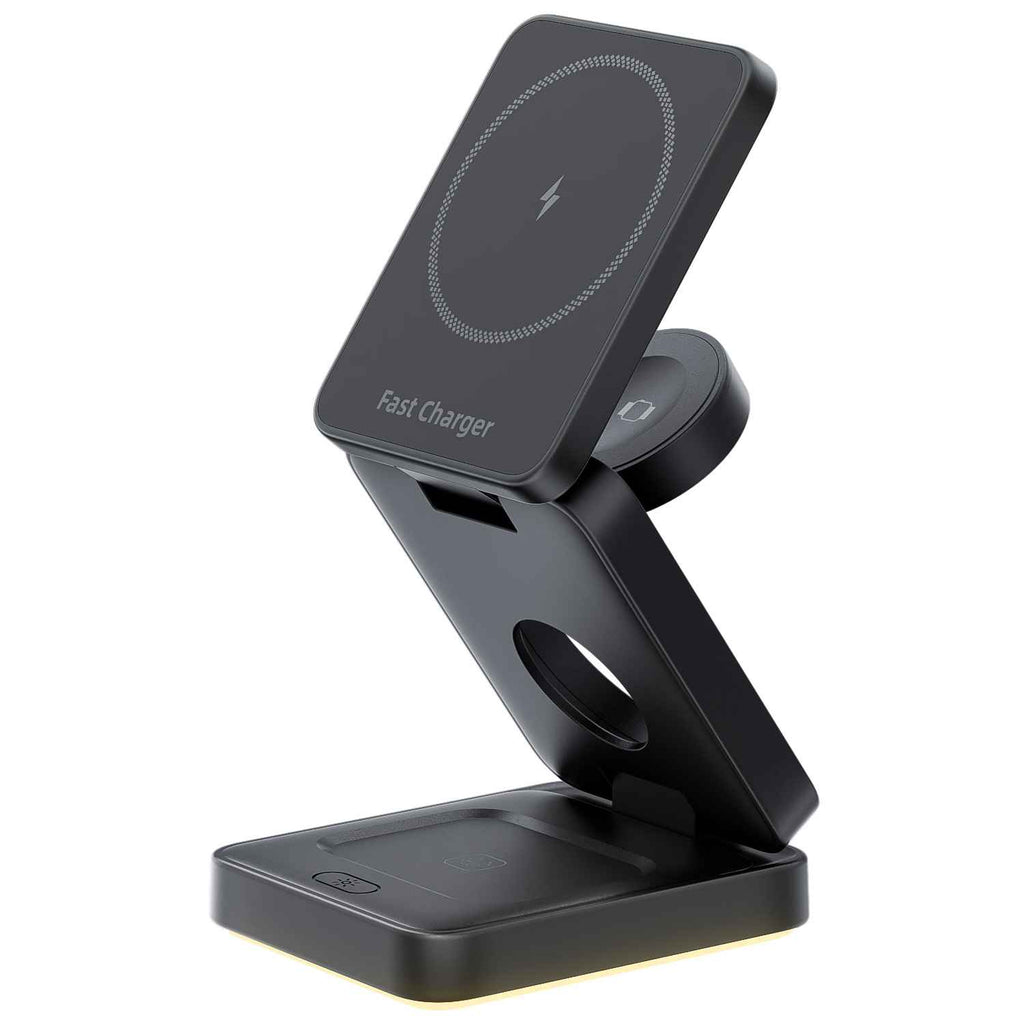 3 in 1 Wireless Charger Magnetic Foldable Charger For iphone charger power Adapter Charging Stand & Holder - MODALIFE