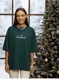 Round neck short sleeved loose top for women
