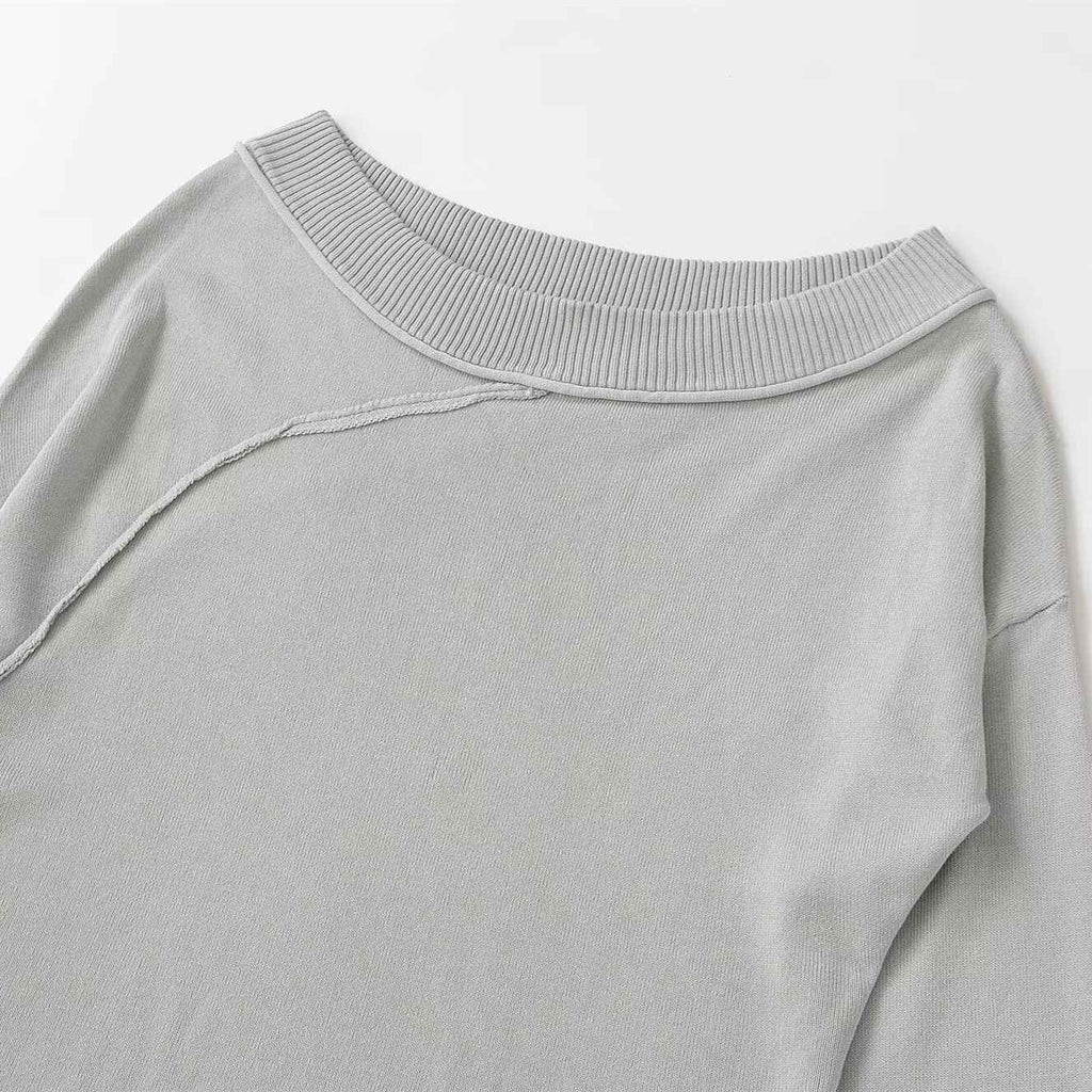 Off shoulder long sleeved asymmetrical knit sweater - MODALIFE