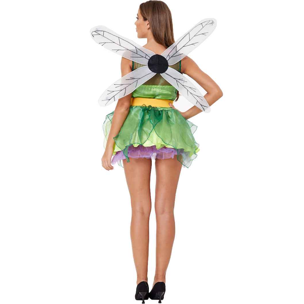 Green Forest Fairy Dragonfly Costume Role Play Halloween Outfit COS Angel Costume Game Uniform - MODALIFE