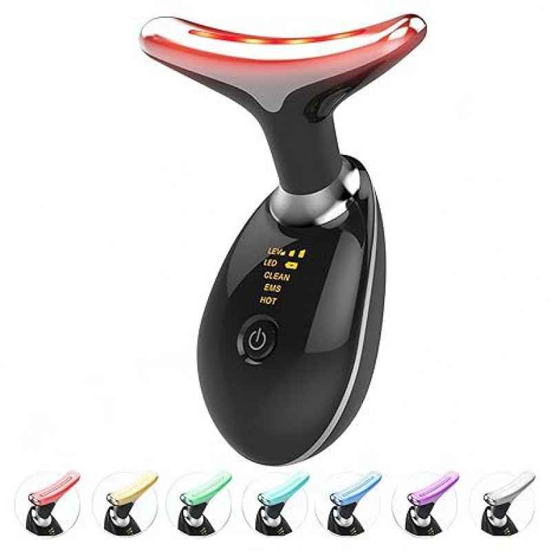 Neck Massager Beauty Device with 7-Color Light Therapy for Neck Wrinkle Care - MODALIFE