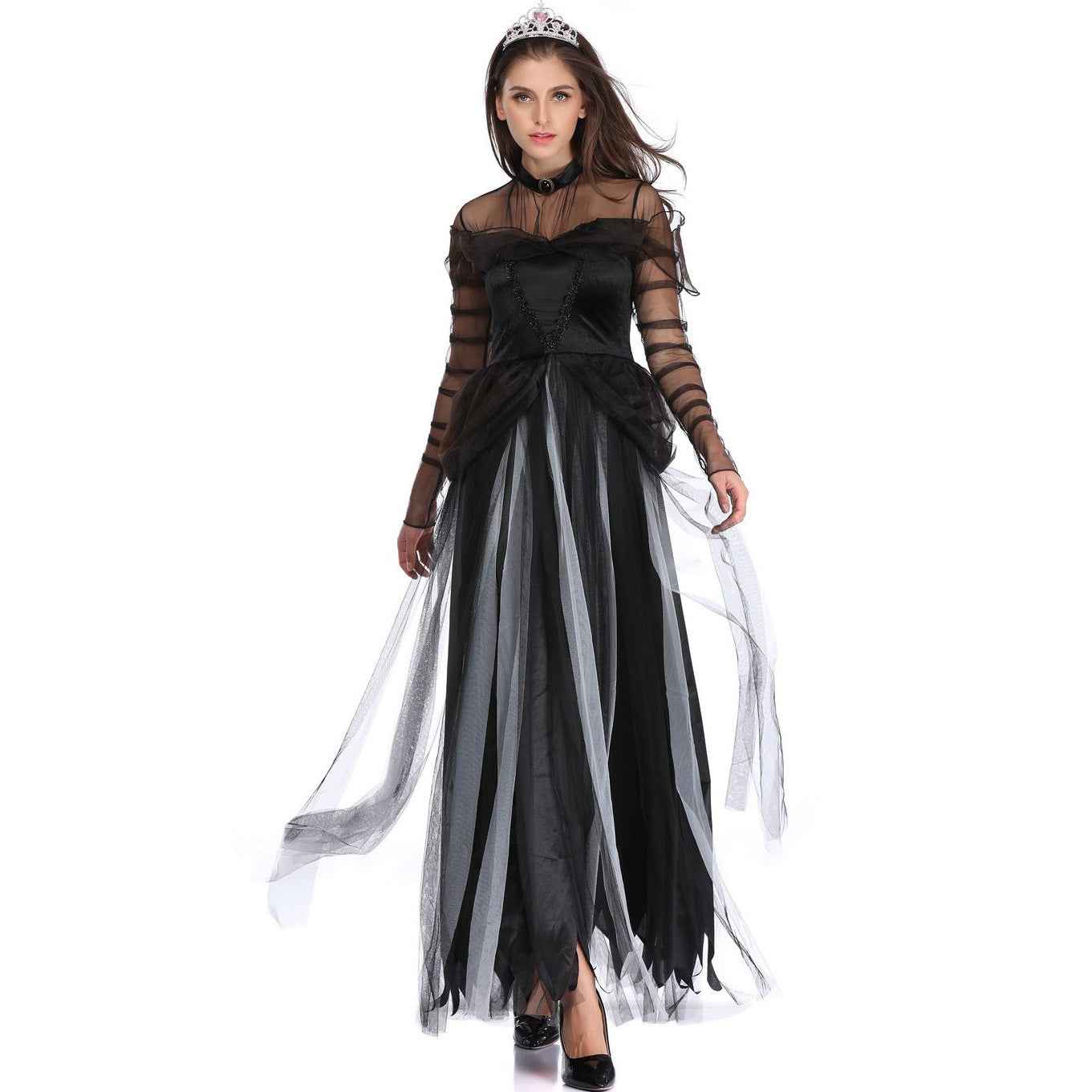 Zombie Ghost Bride Halloween Costume COS Hell Princess Dress Stage Performance Dress - MODALIFE