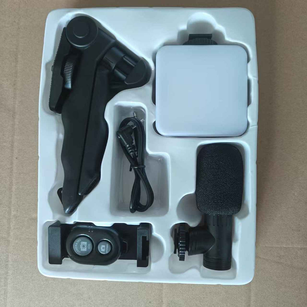 Desktop Beauty Leg Pocket Fill Light with Microphone Set Single Reflex Conference Lamp Handheld Photography with Microphone