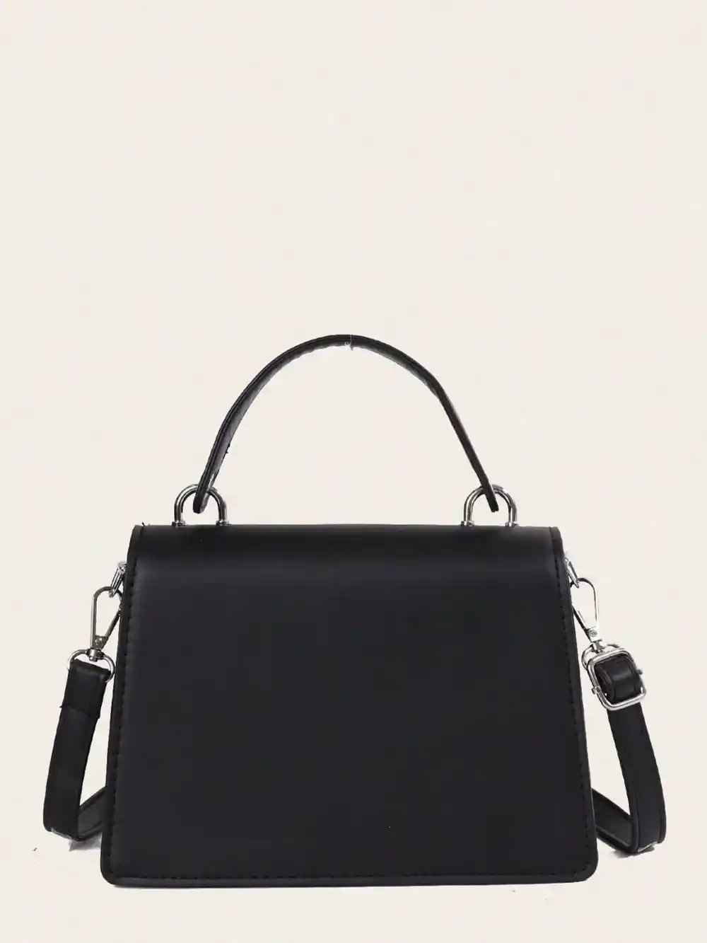 Chain PU Leather Detachable Shoulder Strap Handbag