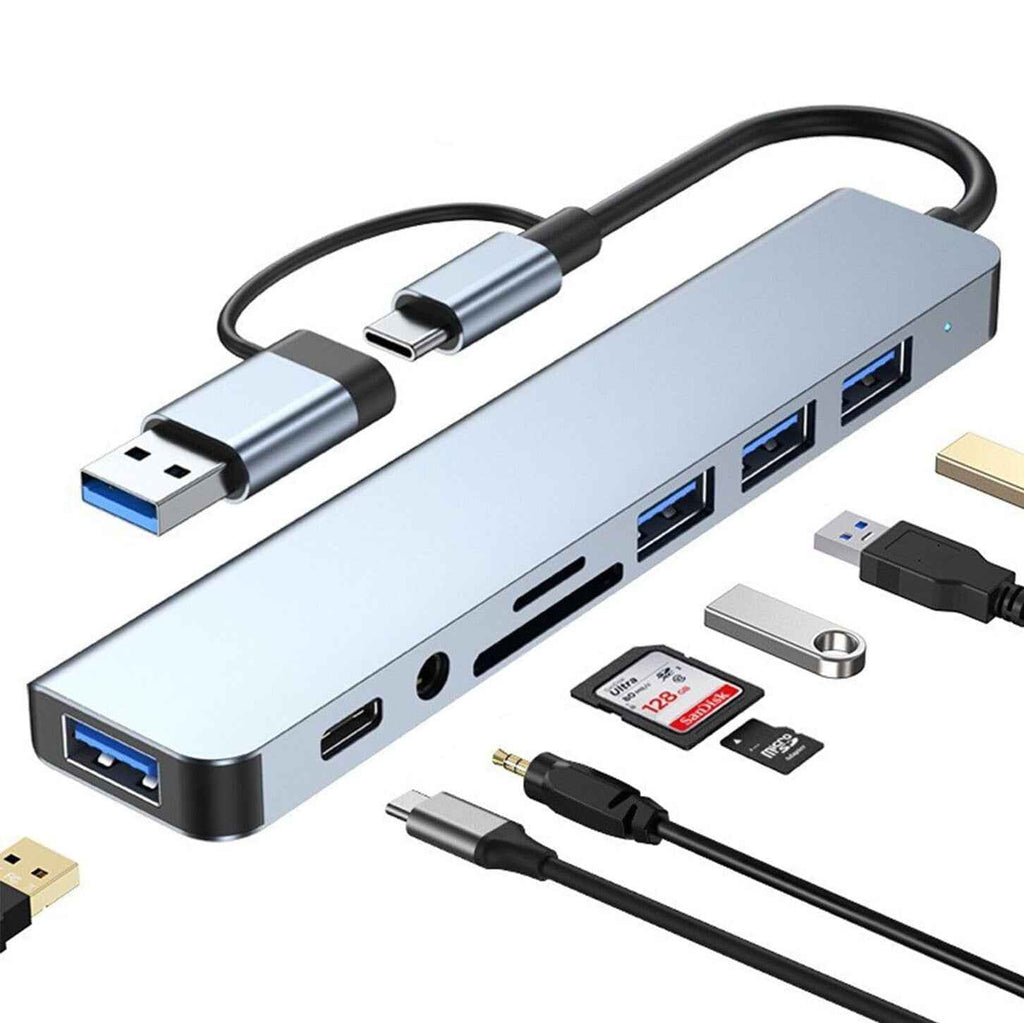 usb3.0 dual-head expansion high-speed hub splitter 7-port docking station multi-functional computer docking station - MODALIFE